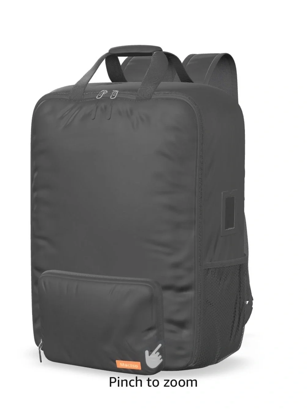 Men's Black Travel Stroller Backpack